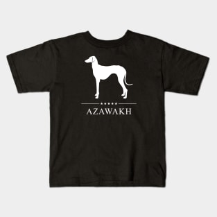 Azawakh White Silhouette Kids T-Shirt